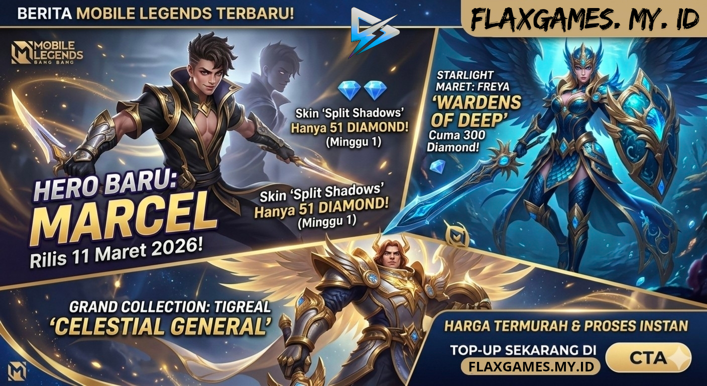 Rilis Hero Baru Marcel & Skin Starlight Maret 2026: Siapkan Diamond-mu!